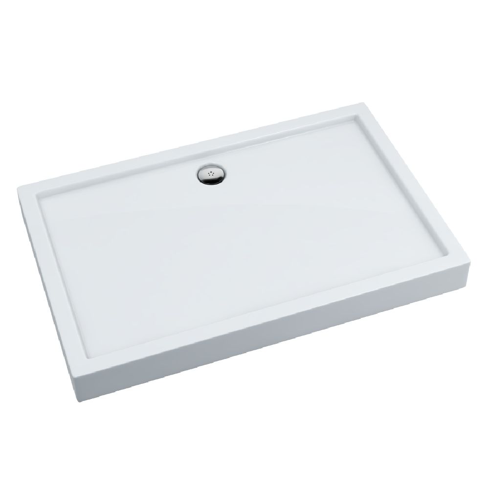 Oltens Vindel receveur de douche rectangulaire 100x80 cm blanc 15008000