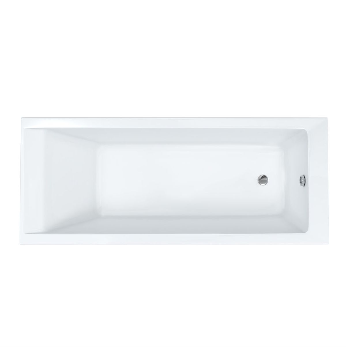 Oltens Langfoss baignoire rectangulaire 160x70 cm blanc 10003900