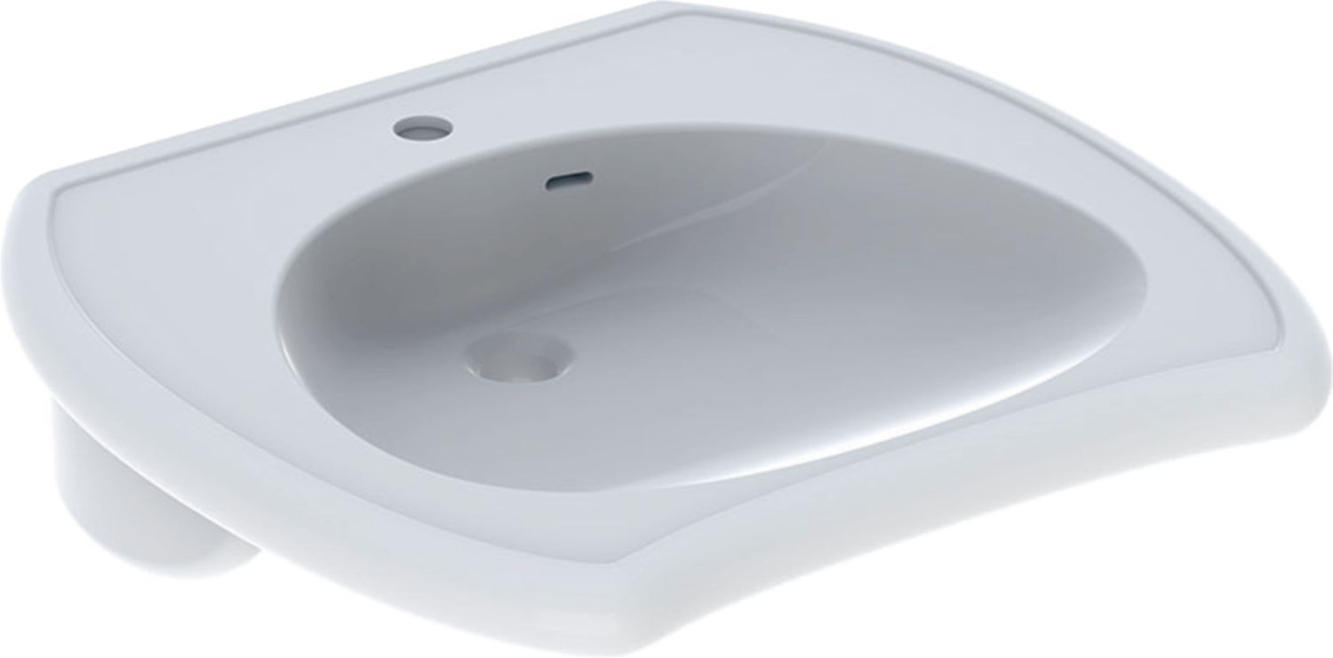 Geberit Vitalis lavabo 65x60 cm classique pour les handicapés blanc 121766000