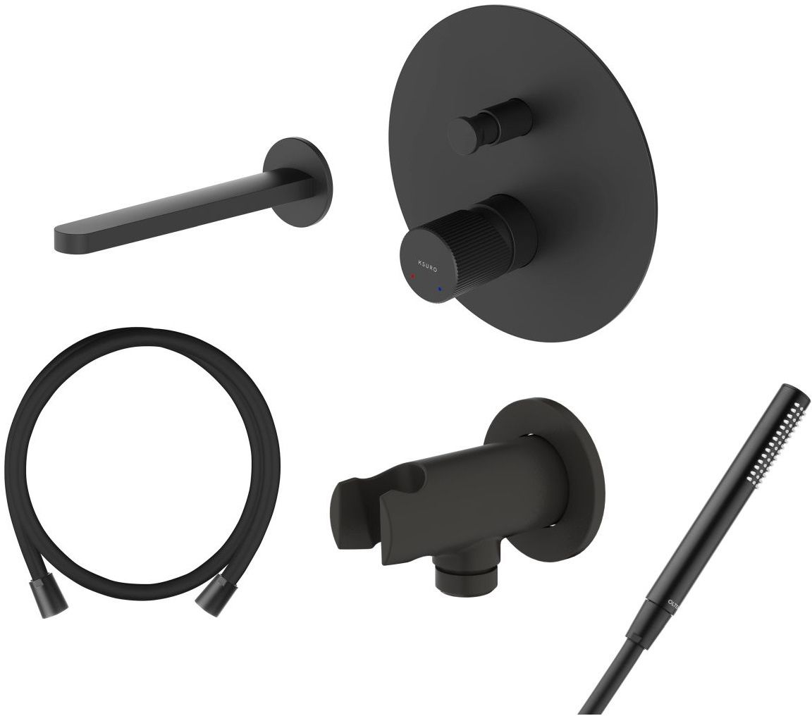 Set mitigeur bain-douche Ksuro 02 13006030, bec pour mitigeur Ksuro 02 19000030, 39304300, 37102300, 37200300