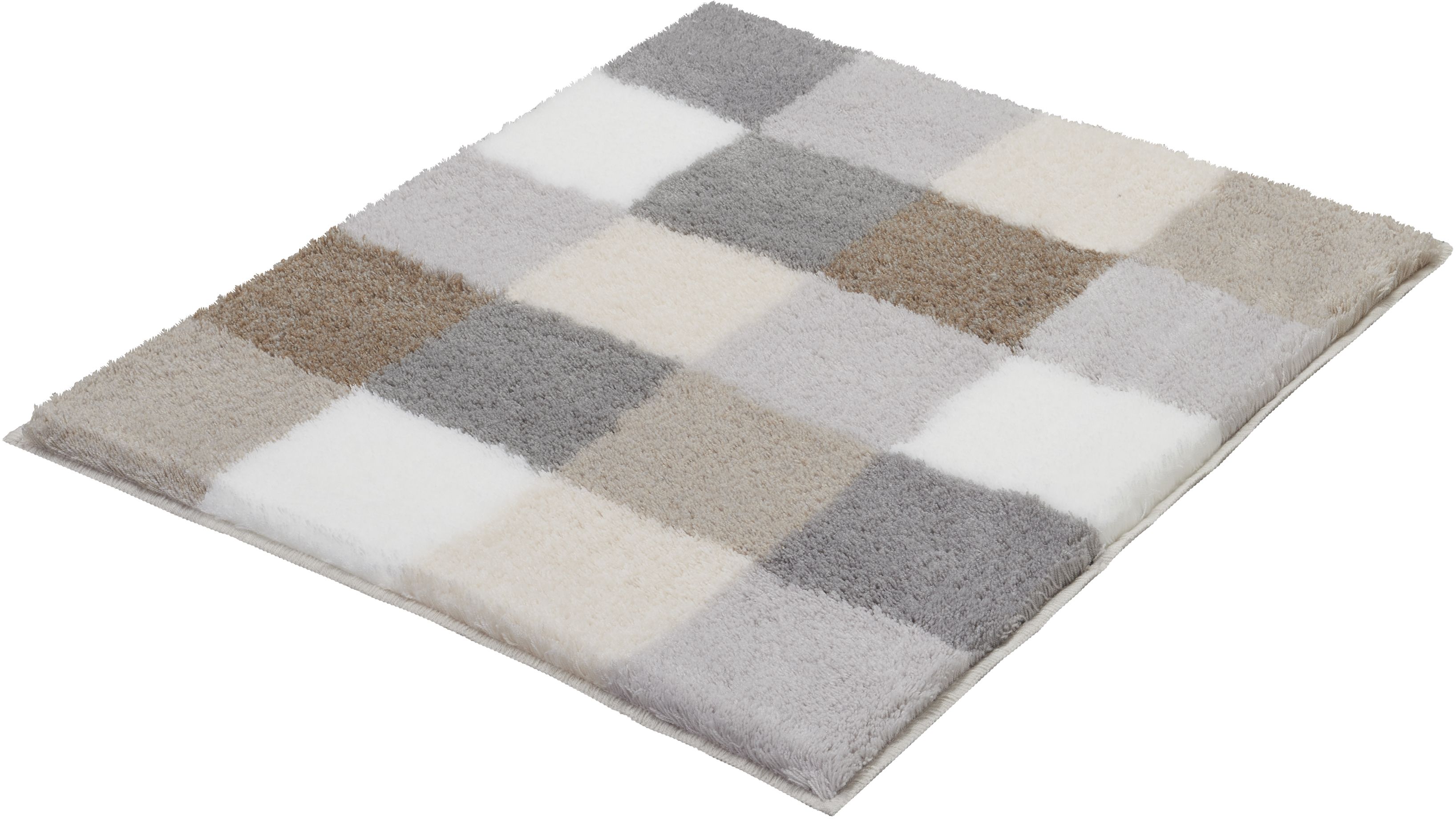 Kleine Wolke Caro tapis de bain 65x55 cm rectangulaire gris-beige 5426287539