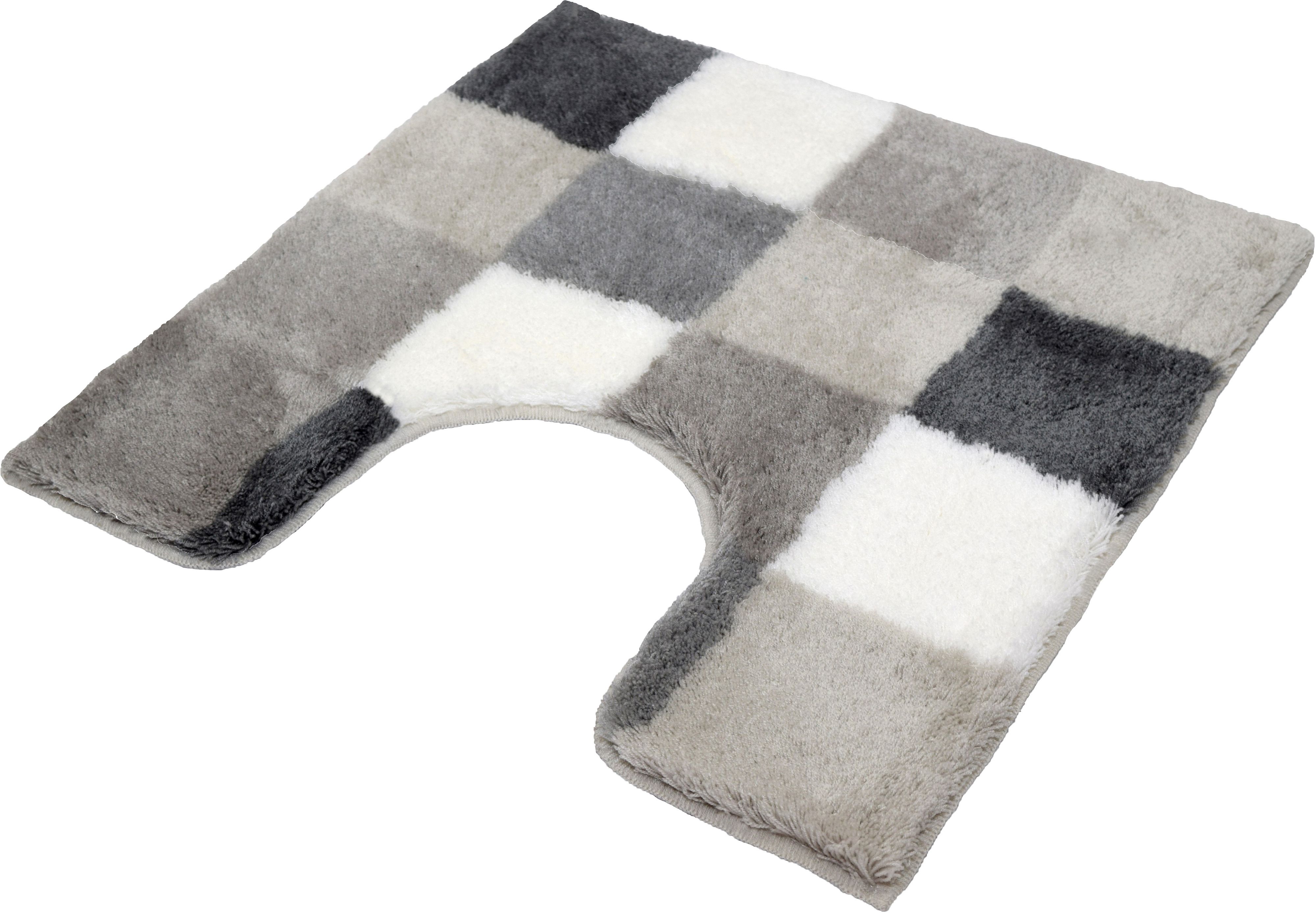 Kleine Wolke Caro tapis de bain 55x55 cm sous WC gris 5426179129
