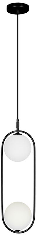 Candellux Cordel lampe suspendue 2x28 W blanc-noir 32-10155