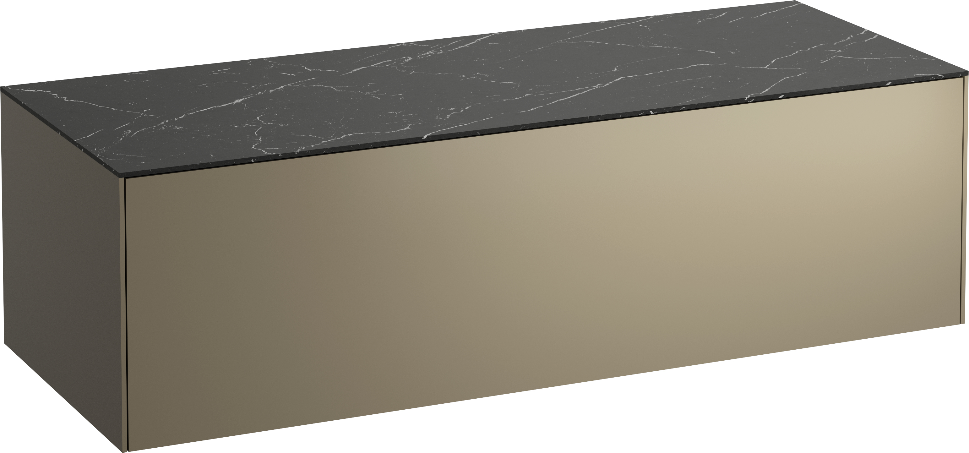 Laufen Sonar meuble avec plan de travail 117.5x45.5x34 cm sous-lavabo suspendu noir-graphite-gris H4054200341421