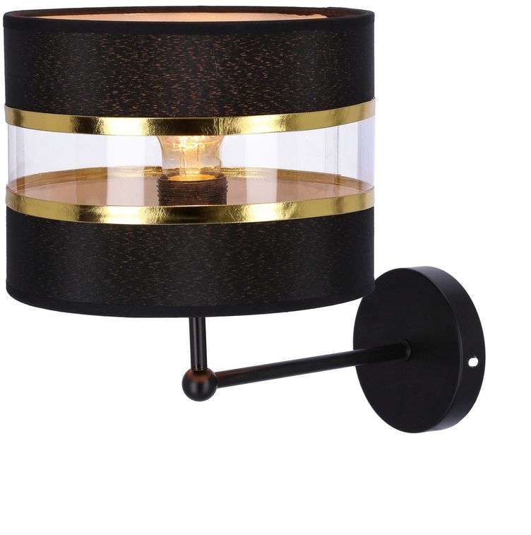 Candellux Andy applique murale 1x40 W noir-doré 21-06134