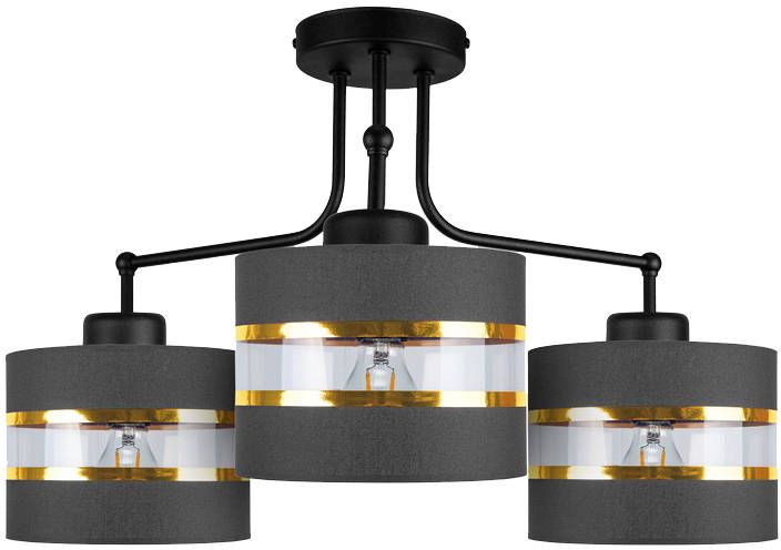 Candellux Andy plafonnier 3x40 W noir-doré 33-06141