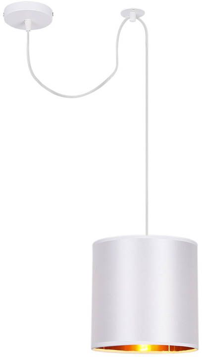 Candellux Atlanta lampe suspendue 1x40 W blanc-doré 31-00637