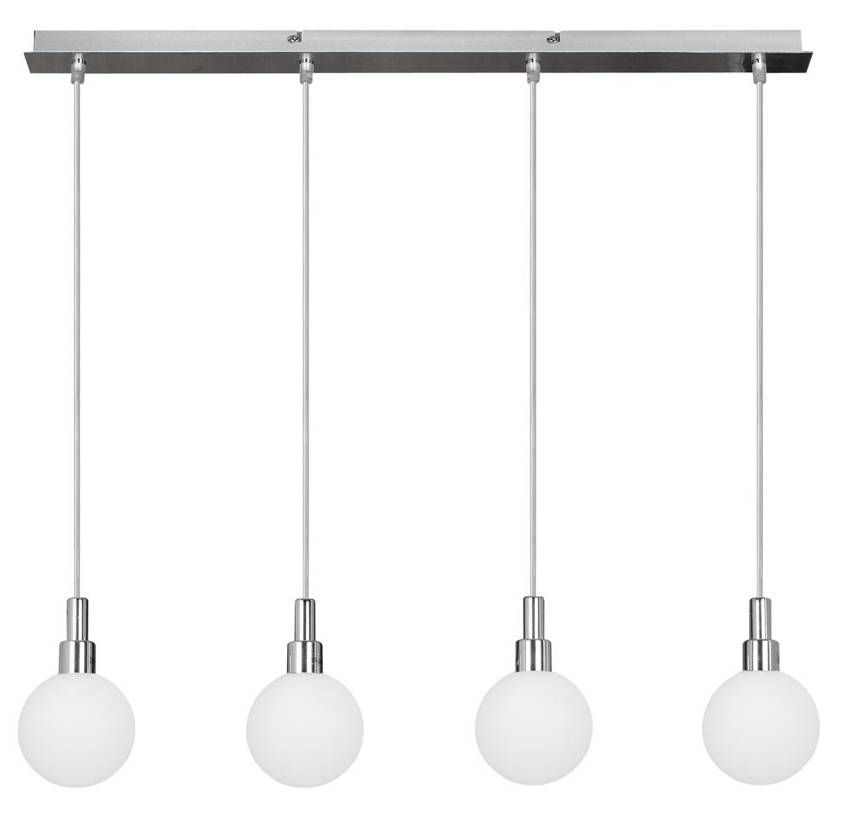 Candellux Maldus lampe suspendue 4x40 W blanc-chrome 34-01474
