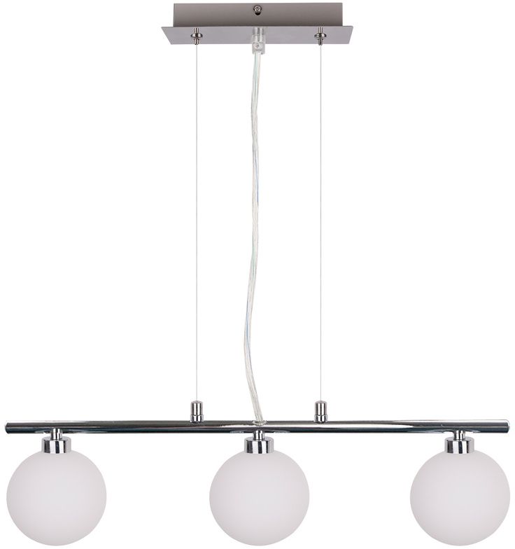 Candellux Raisa lampe suspendue 3x40 W blanc-chrome 33-01382