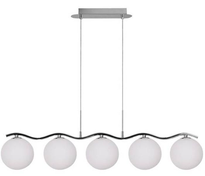 Candellux Ramon lampe suspendue 5x40 W blanc-chrome 35-01429