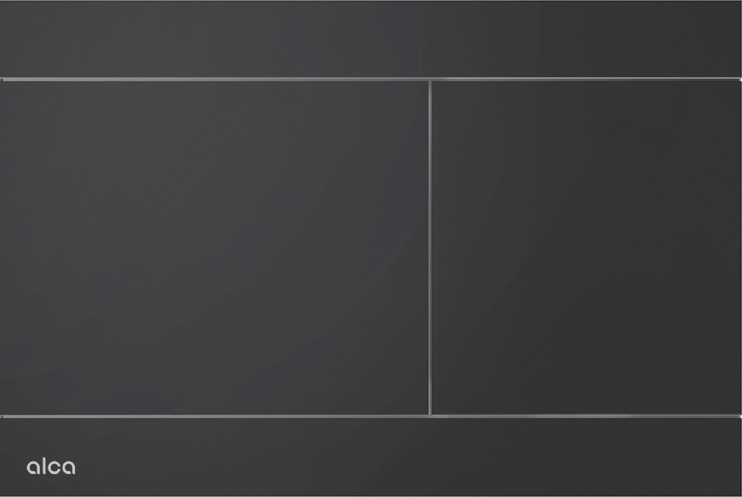 Alca Flat bouton de chasse d'eau pour WC noir FUN-BLACK