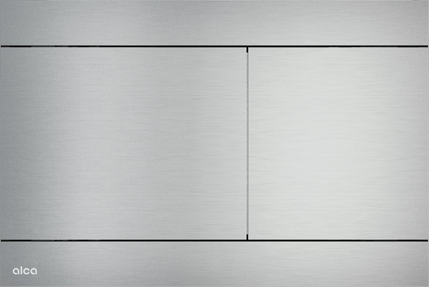 Alca Flat bouton de chasse d'eau pour WC acier FUN-ALUNOX