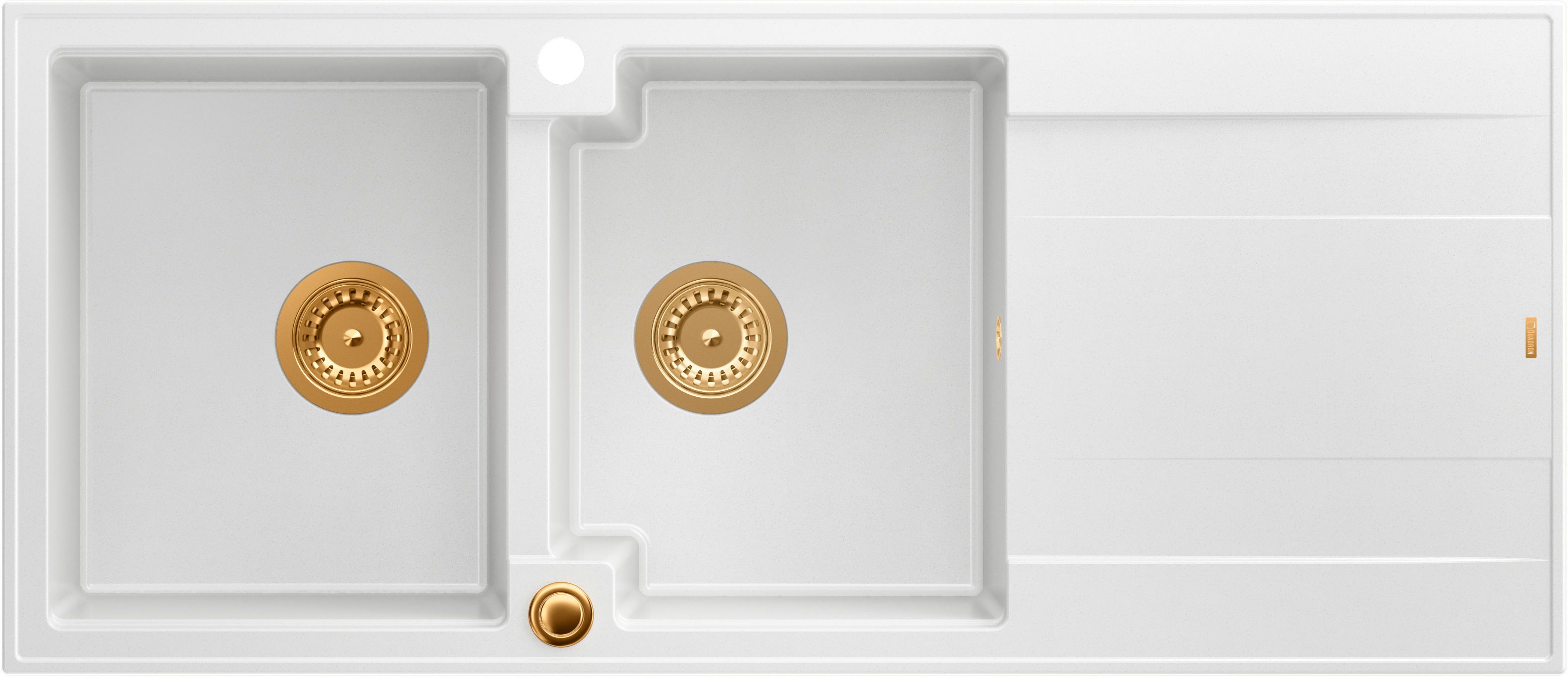 Quadron Evan évier graniteq 116x50 cm blanc HQE11650U1_PVDC1_P2O
