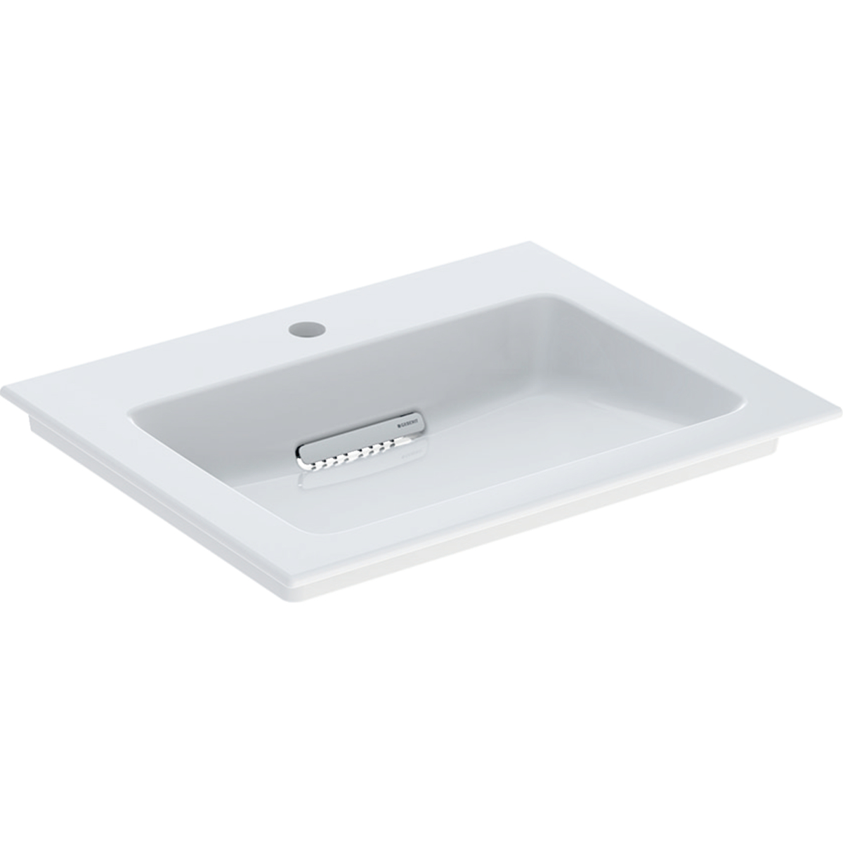 Geberit One lavabo 60x48 cm rectangulaire de meuble blanc 505.002.00.1