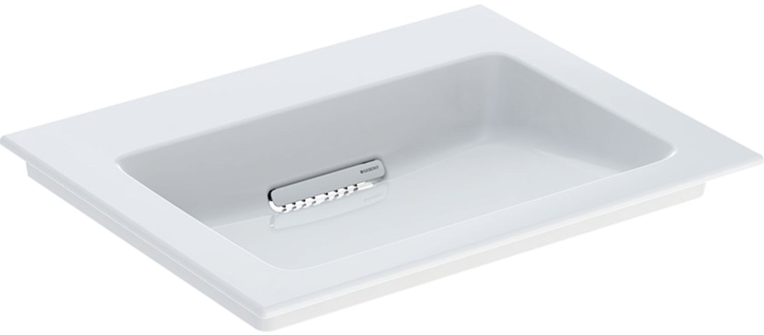 Geberit One lavabo 60x48 cm rectangulaire de meuble blanc brillant 505.001.00.1