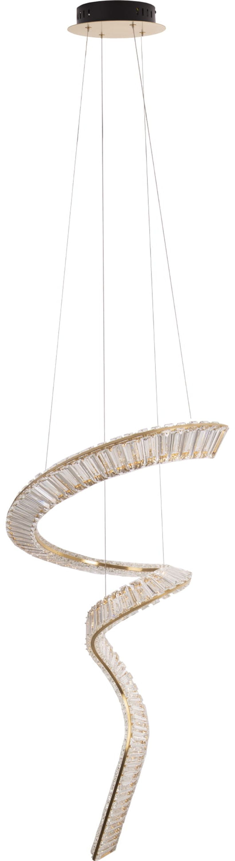 MaxLight Charme lampe suspendue 1x60 W doré-cristal P0477