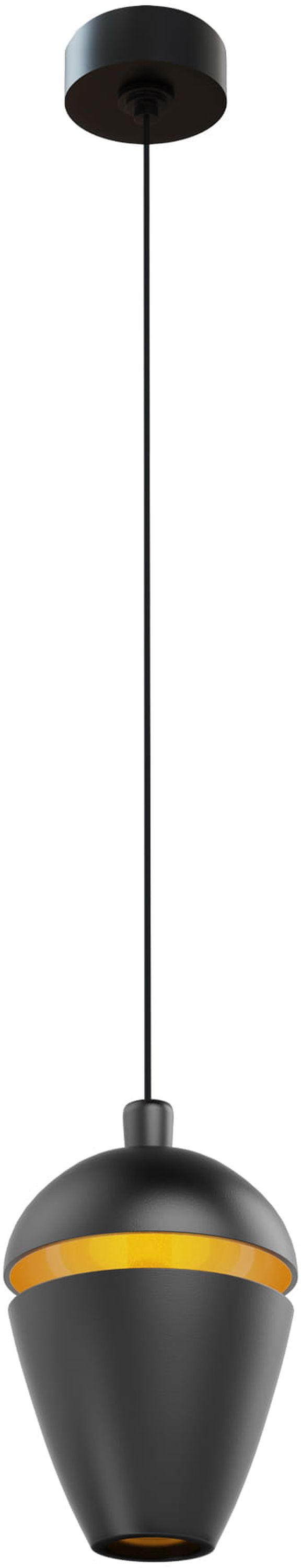 MaxLight Cometshine lampe suspendue 1x8 W noir-doré P0471