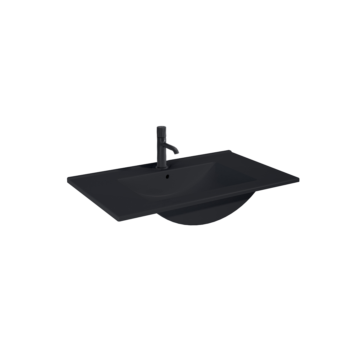 Oltens Vernal lavabo 81x46 cm rectangulaire de meuble noir 41206300