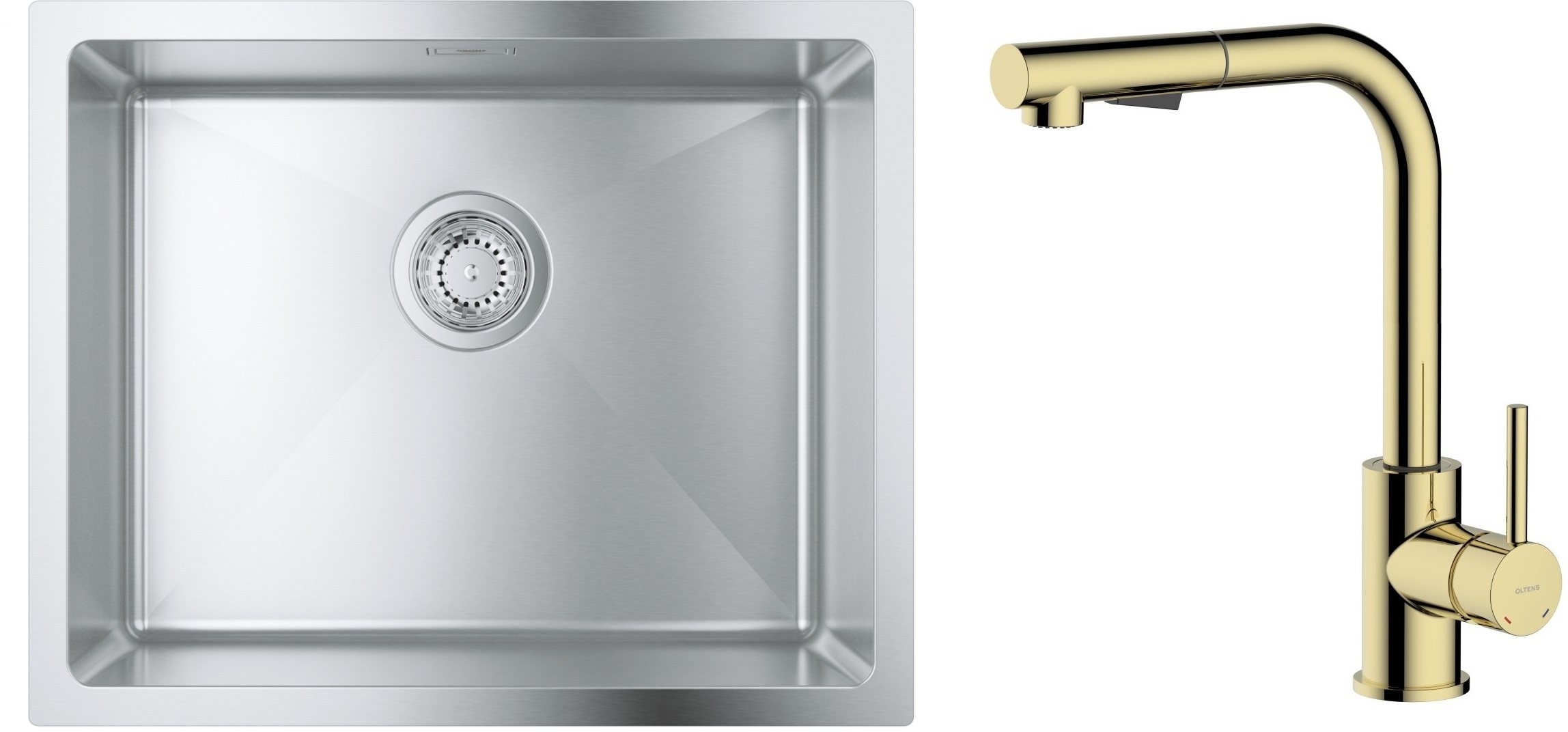 Set évier en acier inoxydable Grohe K700 31574SD1, mitigeur de cuisine Oltens Myvat 35205800