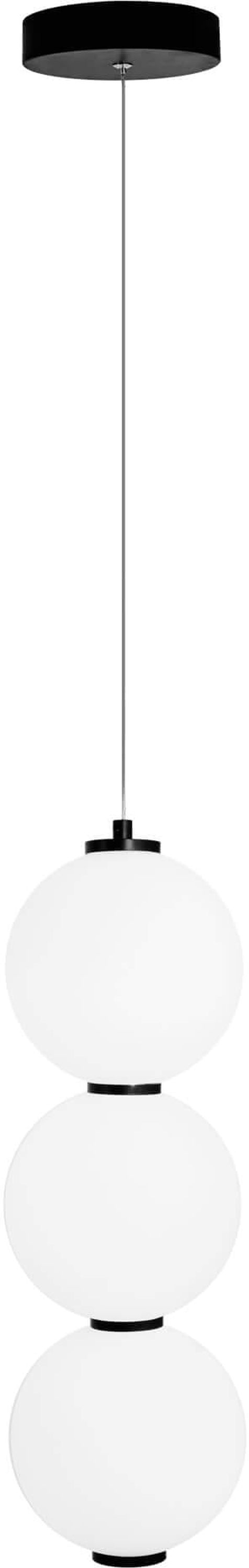 MaxLight Tama lampe suspendue 1x23 W noir-laiteux P0470