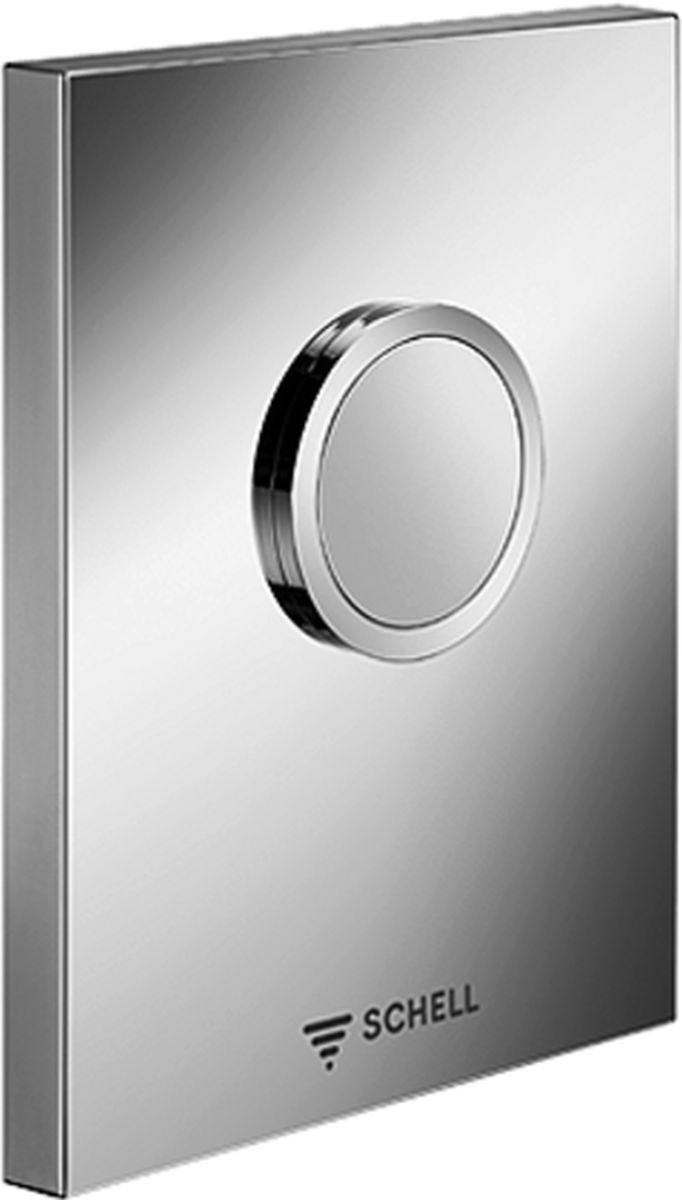 Schell Edition plaque de commande de chasse d'eau pour urinoir chrome brillant 28012899
