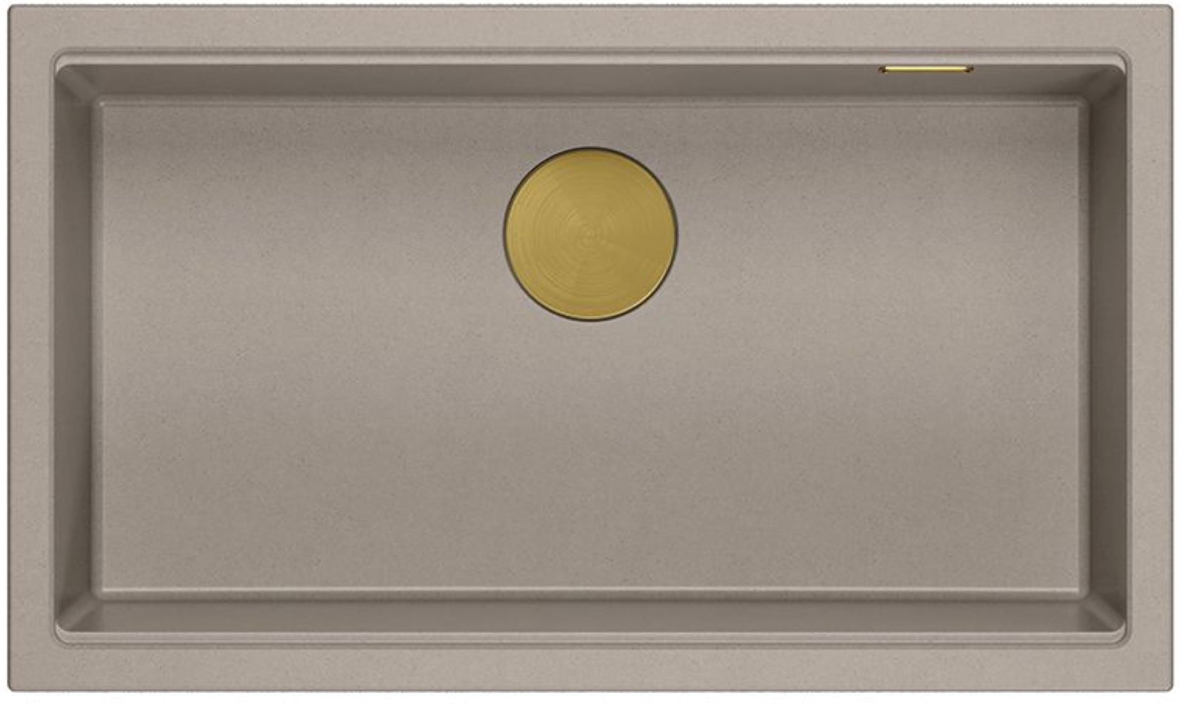 Quadron Logan évier graniteq 76x45 cm beige HQD7644U4_PVDG1_U