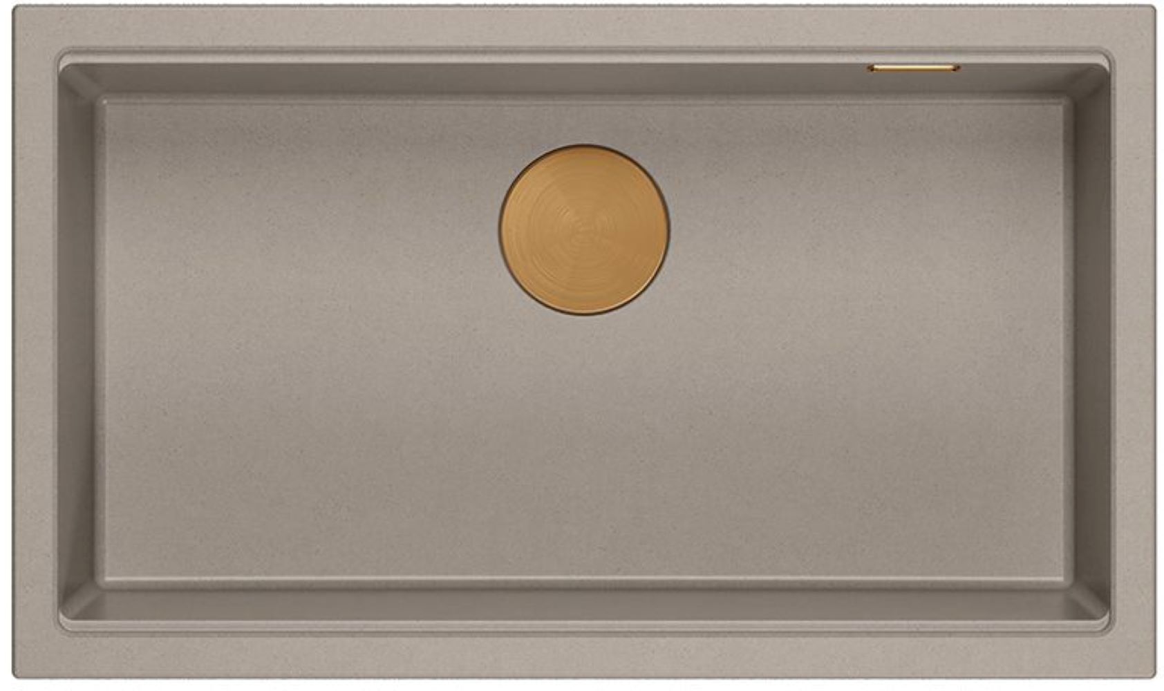 Quadron Logan évier graniteq 76x45 cm beige HQD7644U4_PVDC1_U
