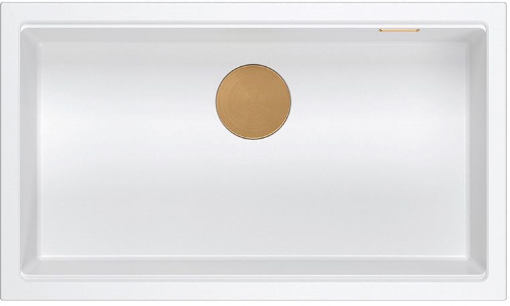 Quadron Logan évier graniteq 76x45 cm blanc HQD7644U1_PVDC1_U