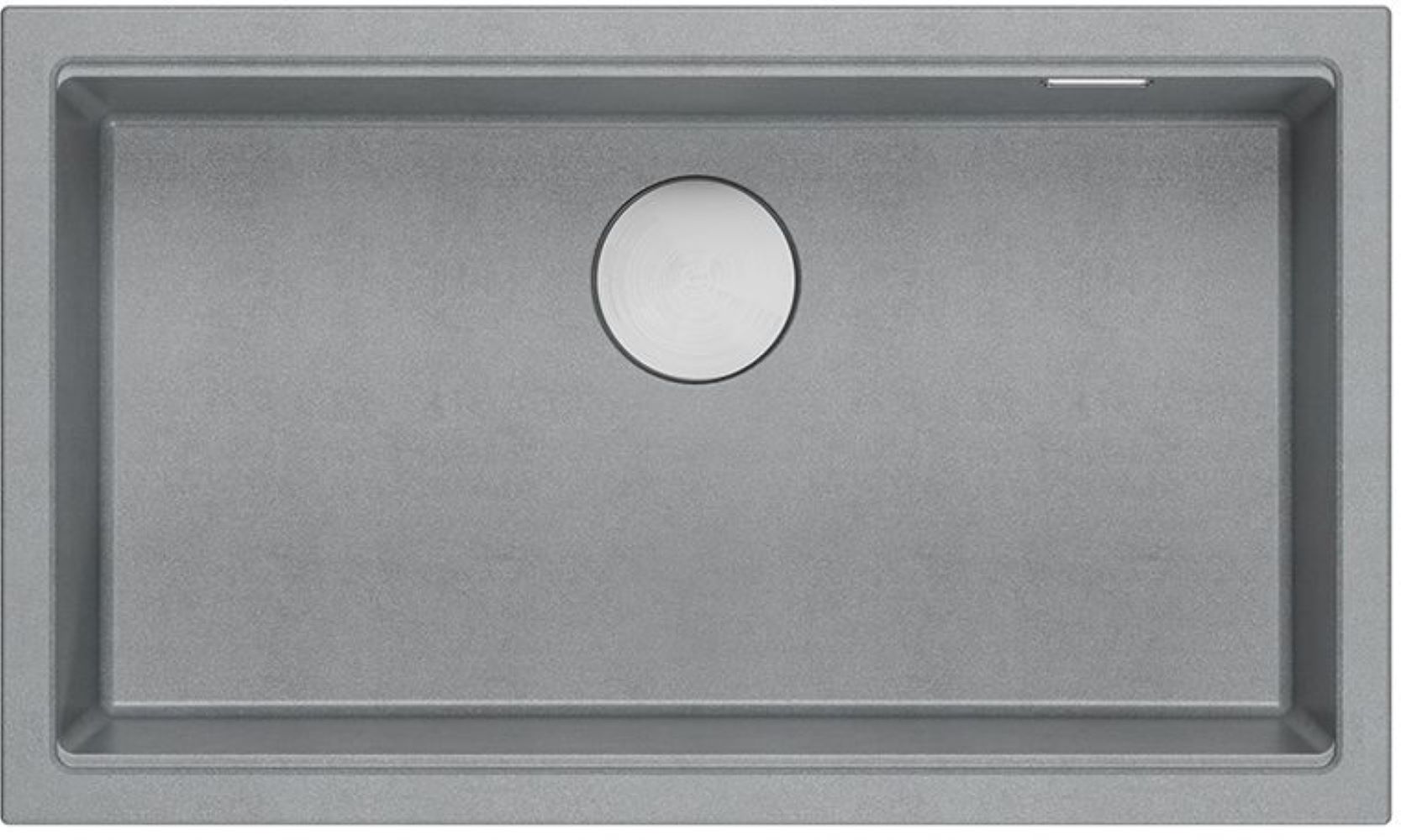 Quadron Logan évier graniteq 76x45 cm gris/graphite/onyx HQD7644U5_BS_U