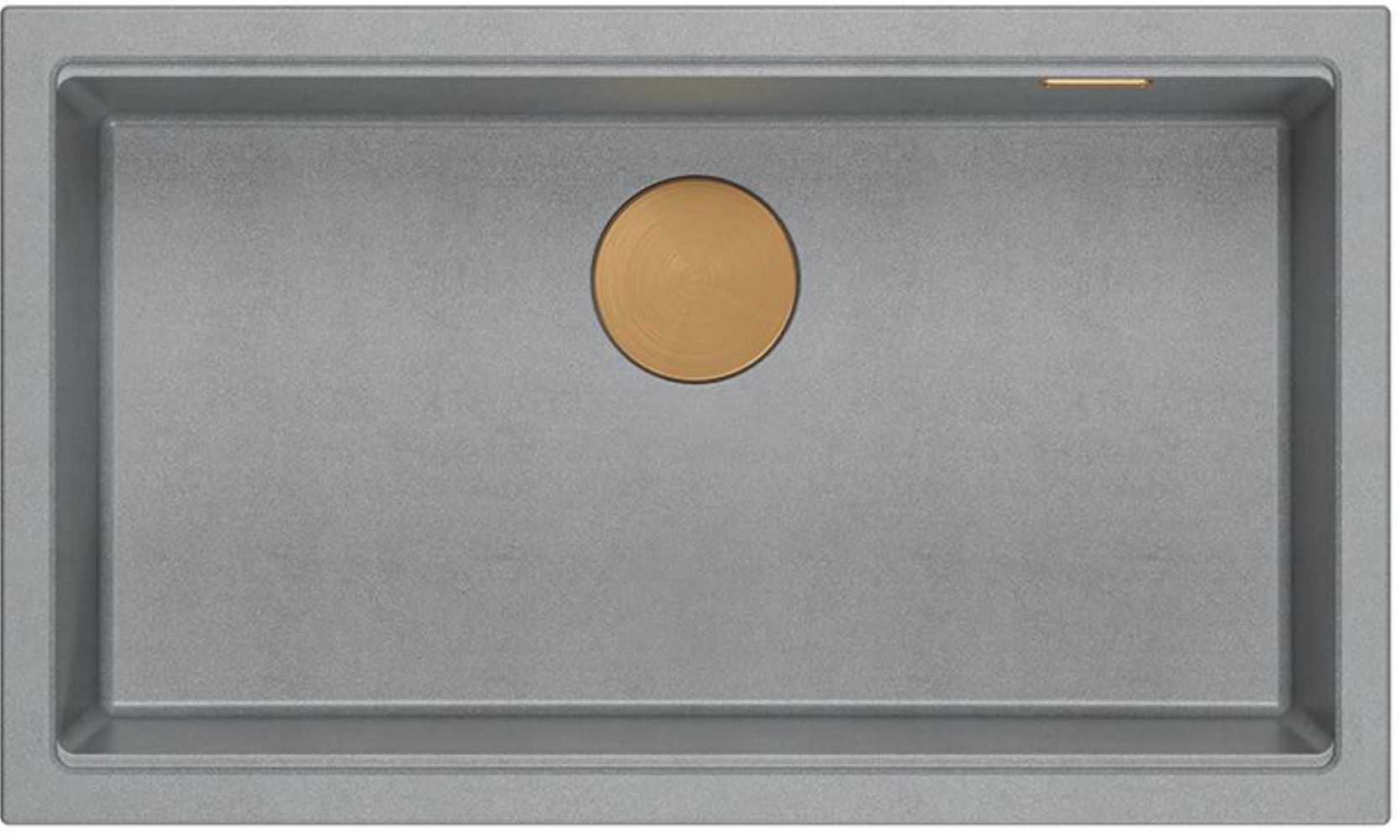 Quadron Logan évier graniteq 76x45 cm gris/graphite/onyx HQD7644U5_PVDC1_U