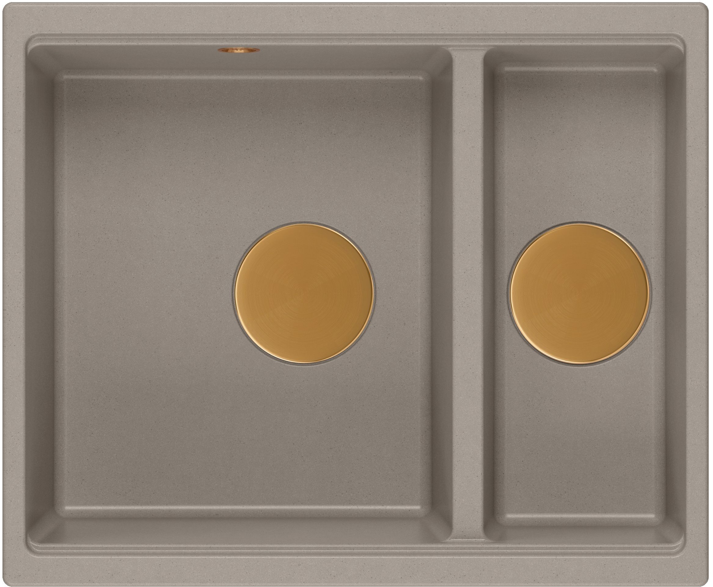 Quadron Logan évier graniteq 55x46 cm beige HCQL5646U4-C1_U