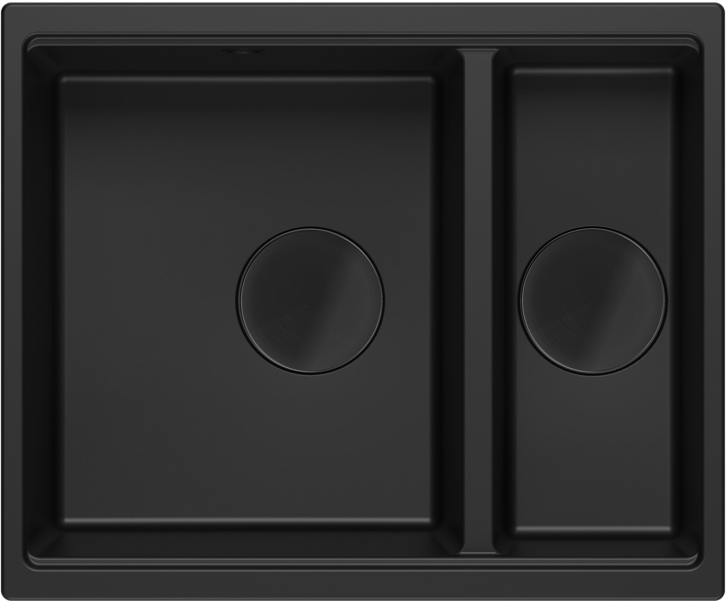 Quadron Logan évier graniteq 55x46 cm noir HCQL5646U7-BLM_U
