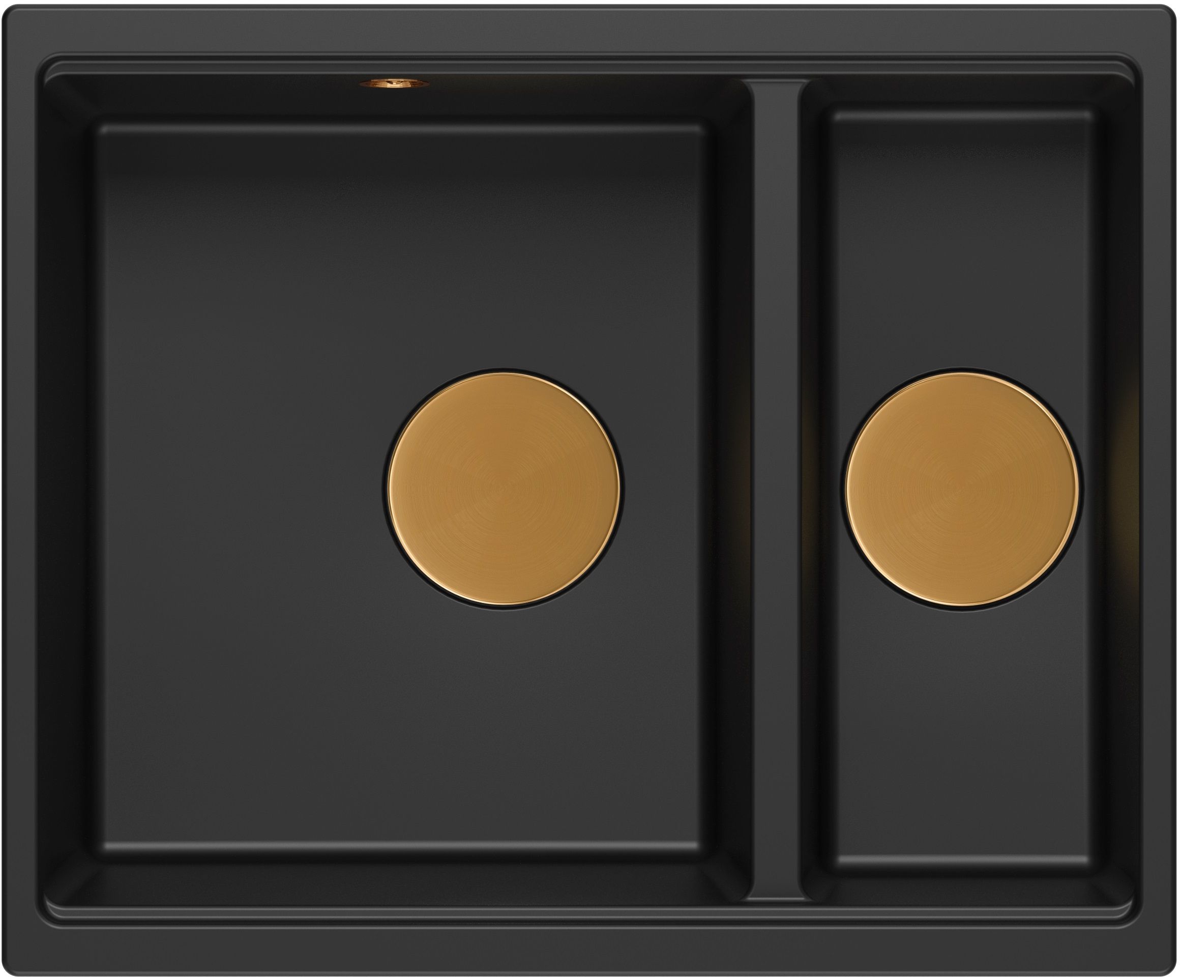 Quadron Logan évier graniteq 55x46 cm noir HCQL5646U7-C1_U