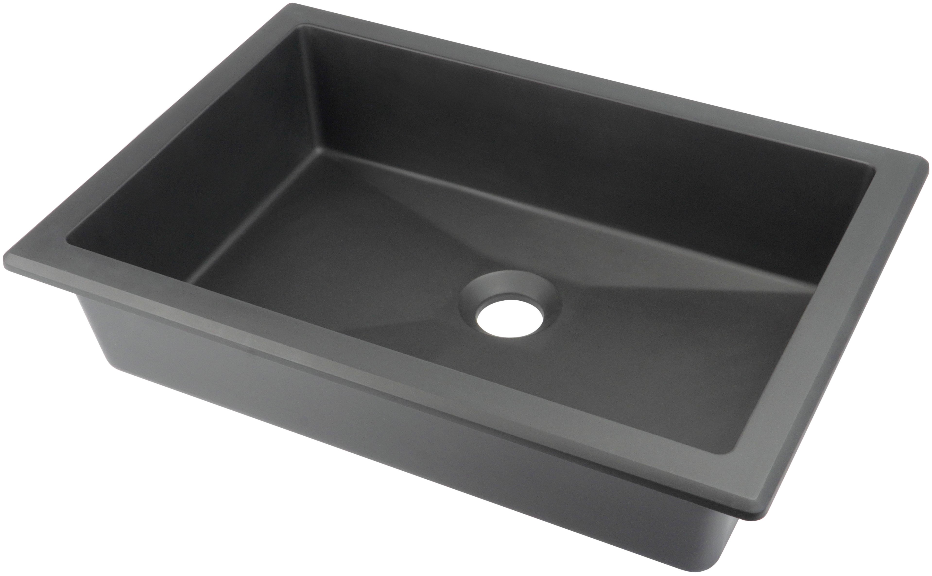 Deante Correo lavabo 50x35 cm rectangulaire encastrée-sous plan anthracite CQR_TU5U
