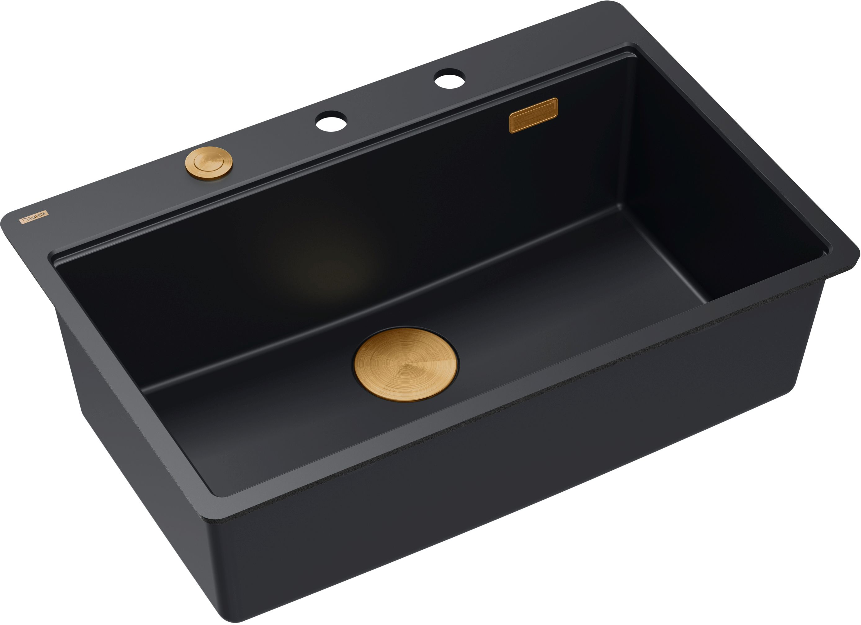 Quadron Marc évier graniteq 75x49 cm noir HQM7650U7_FM_PVDC1