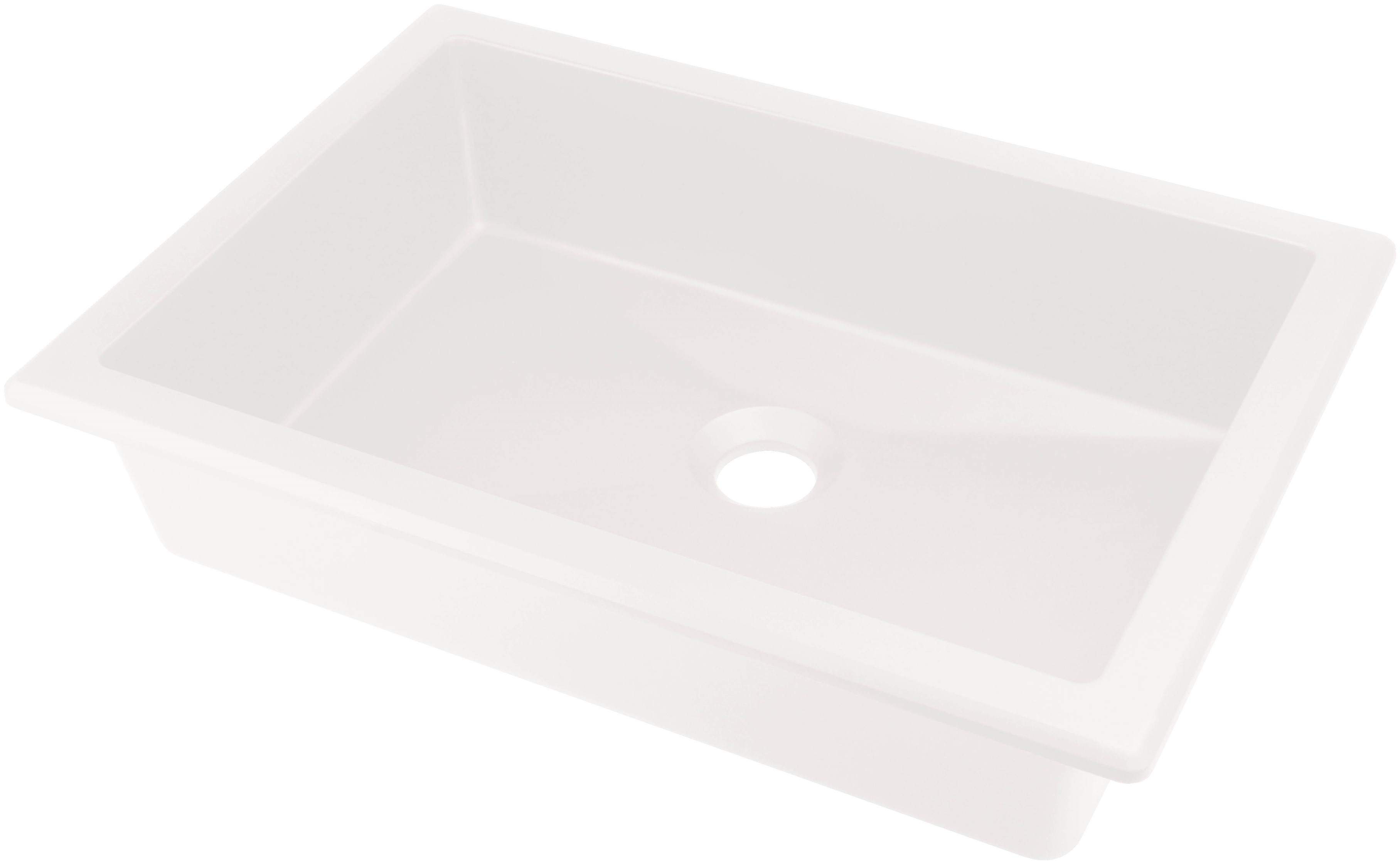 Deante Correo lavabo 50x35 cm rectangulaire encastrée-sous plan blanc CQR_AU5U