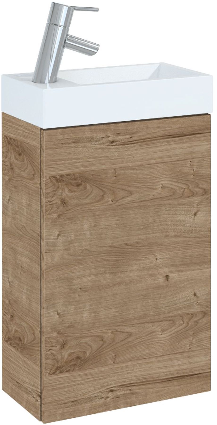 Elita Young Basic lavabo avec meuble 40.2 cm chêne RE168991007050