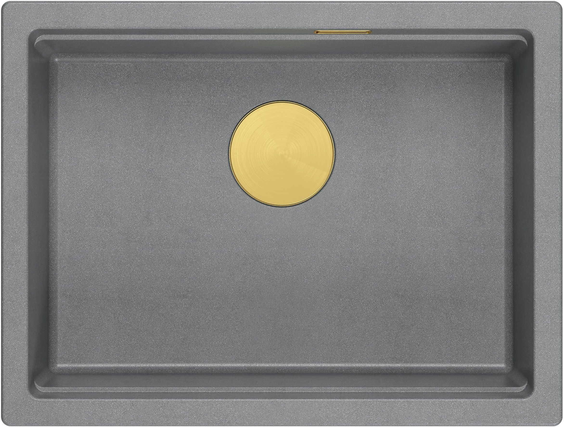 Quadron Logan évier graniteq 56x45 cm gris/graphite/onyx HQJ6045U5_PVDG1_U