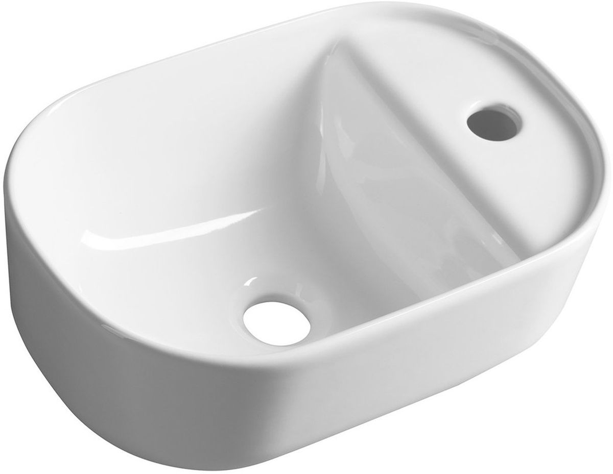 Sapho Manaki lavabo 42x28 cm ovale à poser blanc TU0076