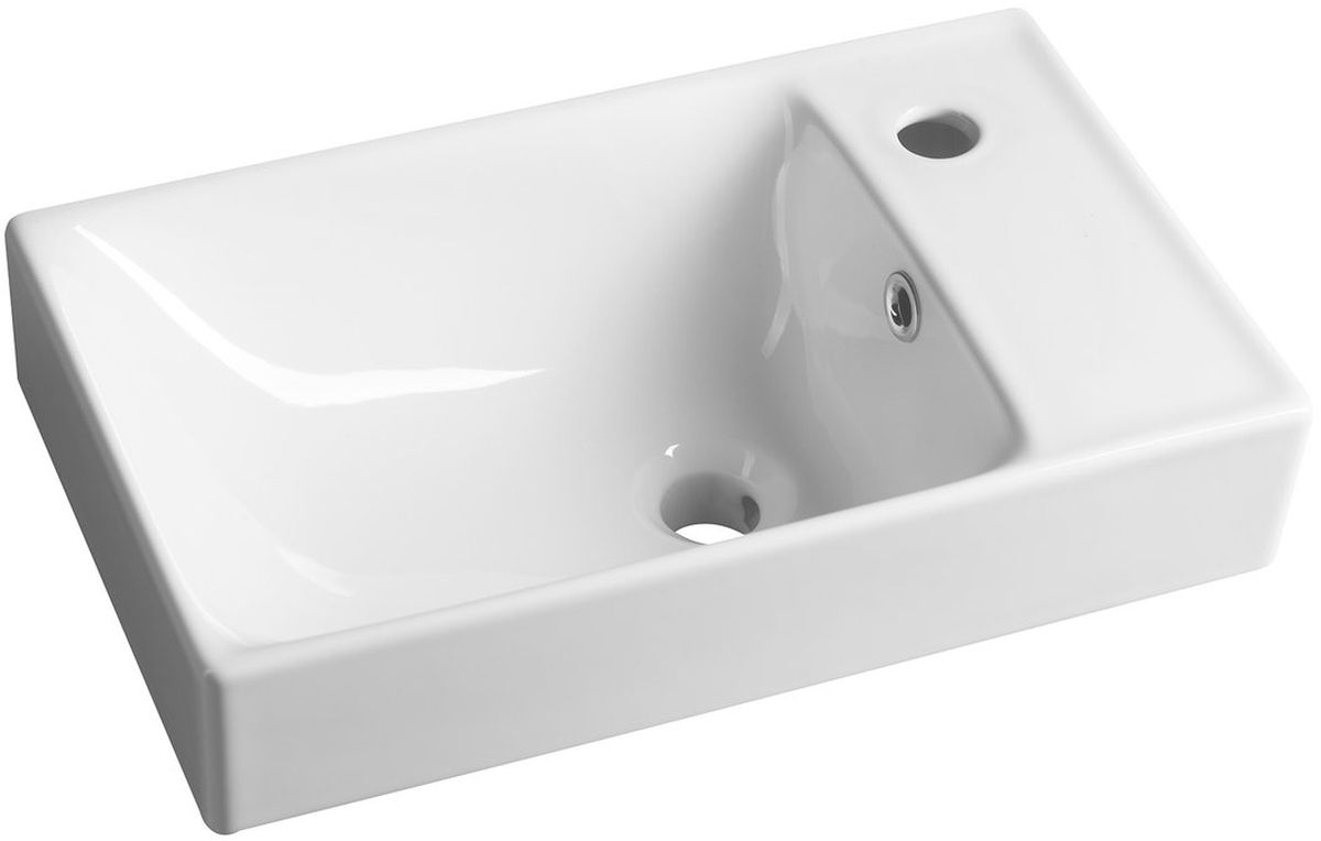 Sapho Nuali lavabo 50x30 cm rectangulaire classique blanc TU0129