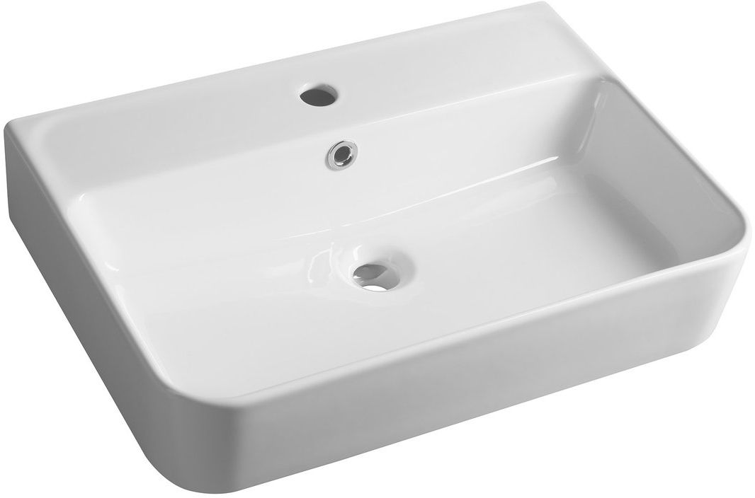 Sapho Gali lavabo 60x42 cm rectangulaire classique blanc TU0177