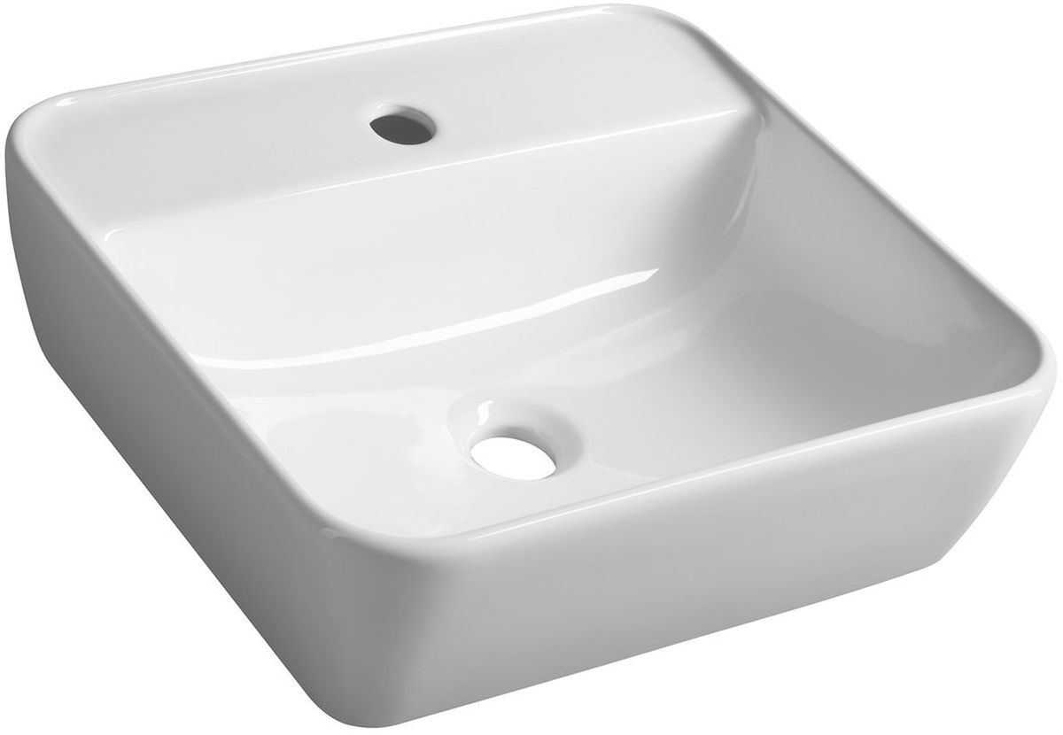 Sapho Tuje lavabo 46x42 cm rectangulaire classique blanc TU0217