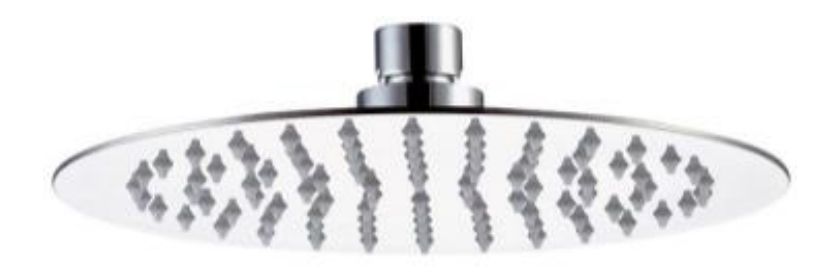 Paffoni Bahamas douche à effet de pluie 23x23 cm circulaitre chrome ZSOF093CR