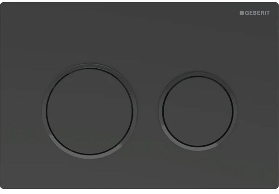 Geberit Omega20 bouton de chasse d'eau pour WC noir 115.085.16.1