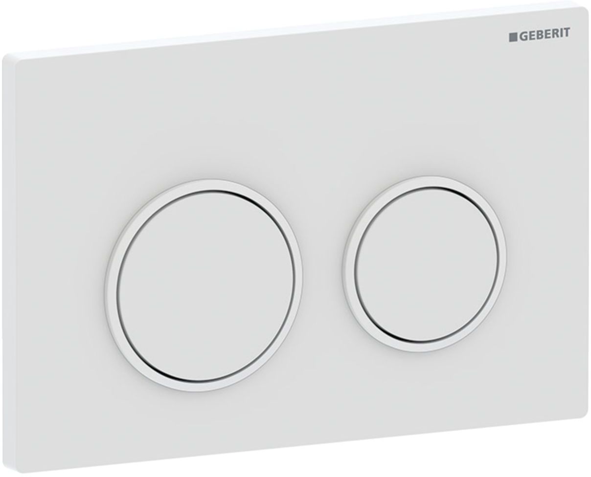 Geberit Omega20 bouton de chasse d'eau pour WC blanc 115.085.01.1