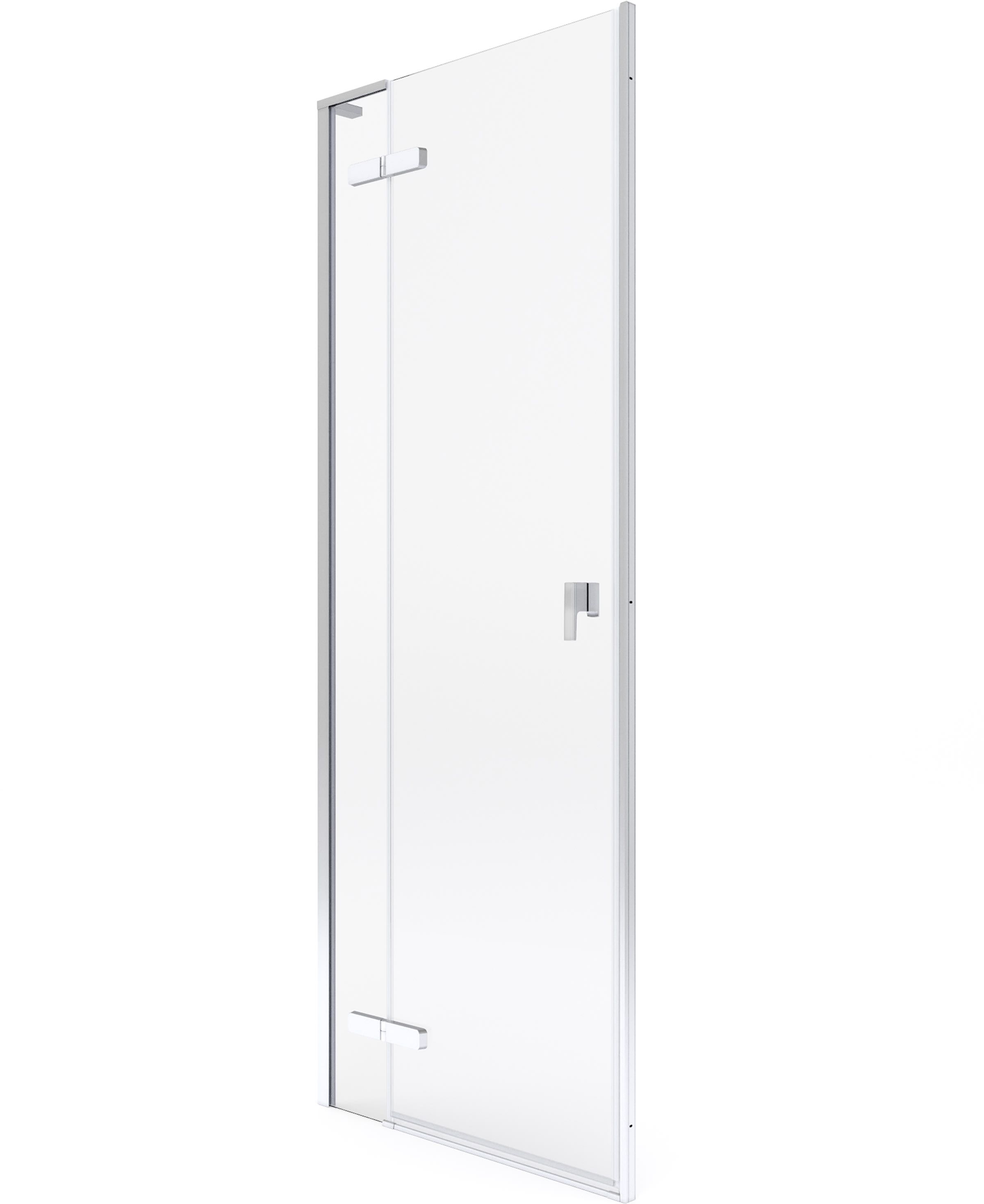 Roca Metropolis-N porte de douche 90 cm à ouverture basculante chrome brillant/verre transparent AMP0809012M