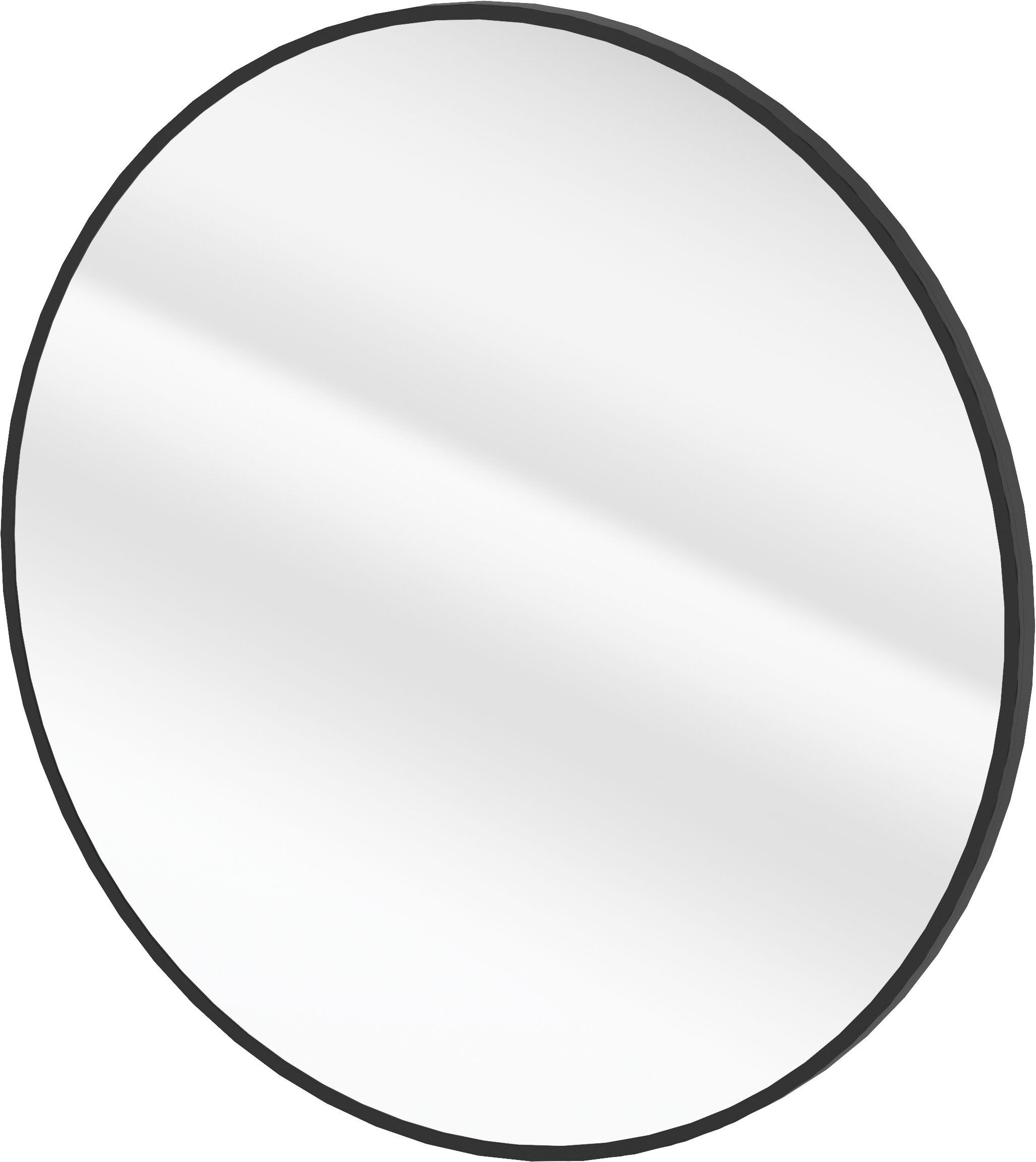 Deante Round miroir 60x60 cm circulaire noir ADRN831