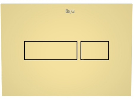 Roca Duplo Nova bouton de chasse d'eau pour WC doré A8902202G0