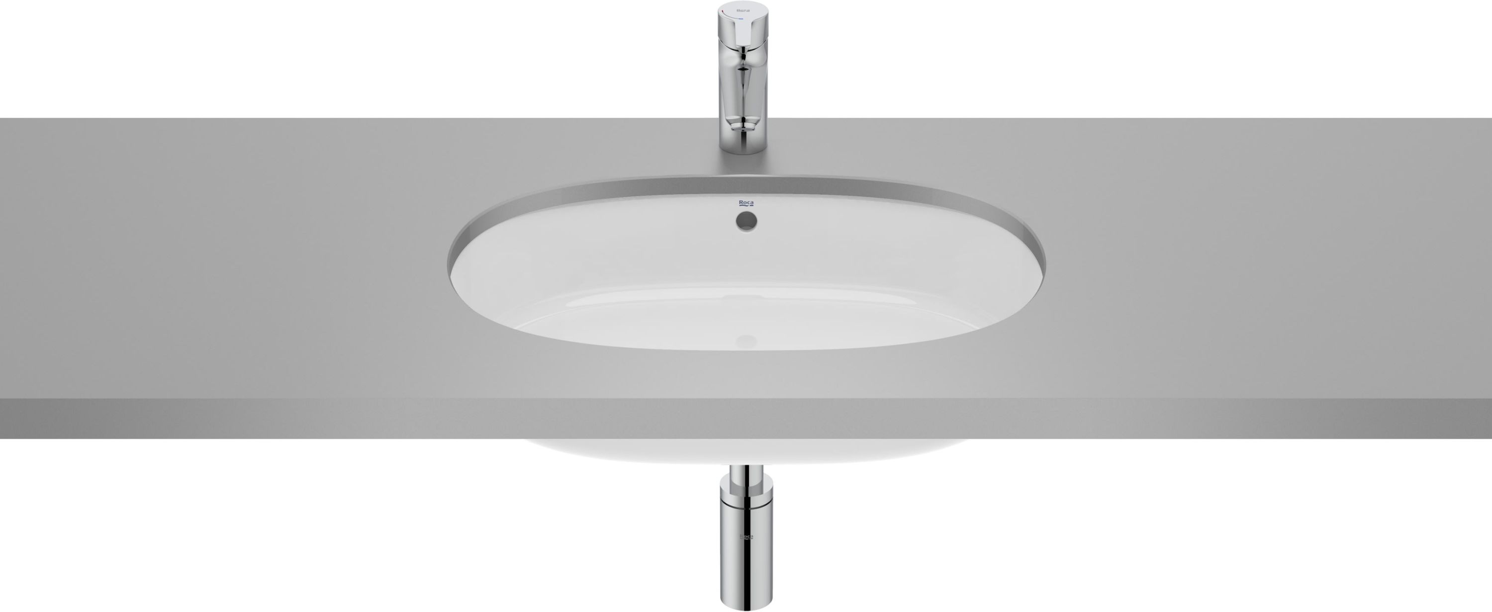 Roca Gap lavabo 55x35 cm ovale sous plan blanc A3270YC000