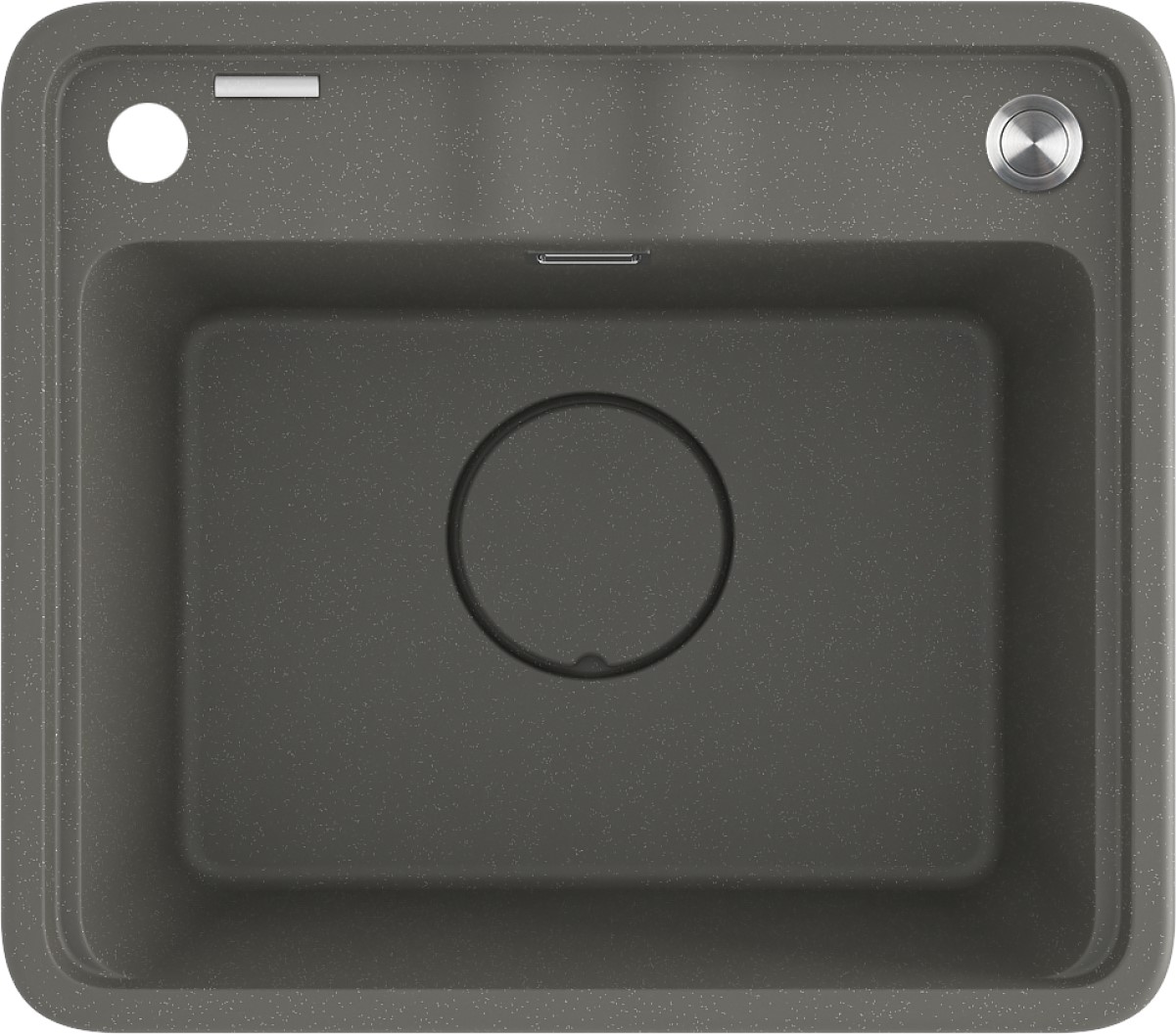 Deante Momi évier en granit 50x44 cm anthracite ZKM_T103